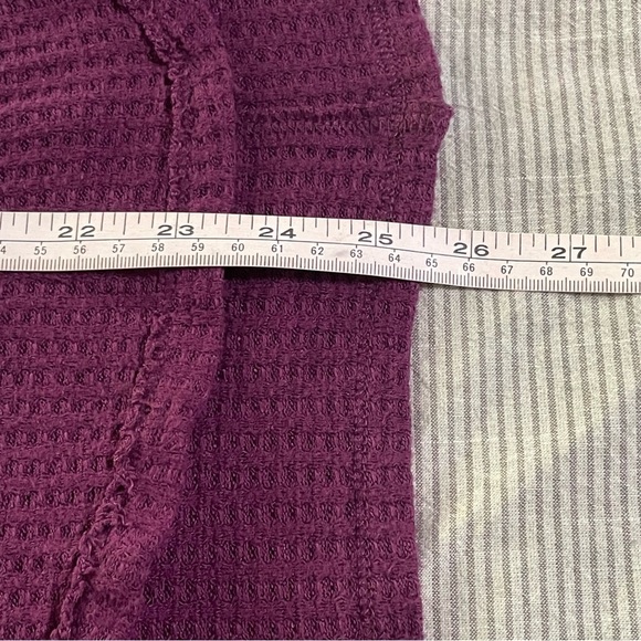 Free People Ventura Thermal Top Shirt Pullover Purple Violet Size XSmall - Picture 9 of 9